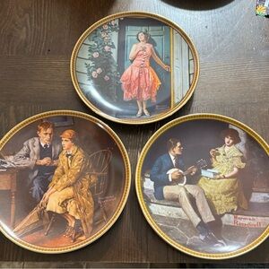 Knowles "Rediscovered Women" Norman Rockwell Ceramic Vintage Collector Plates-3